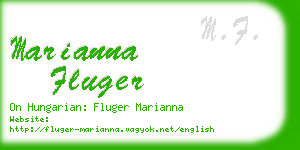 marianna fluger business card